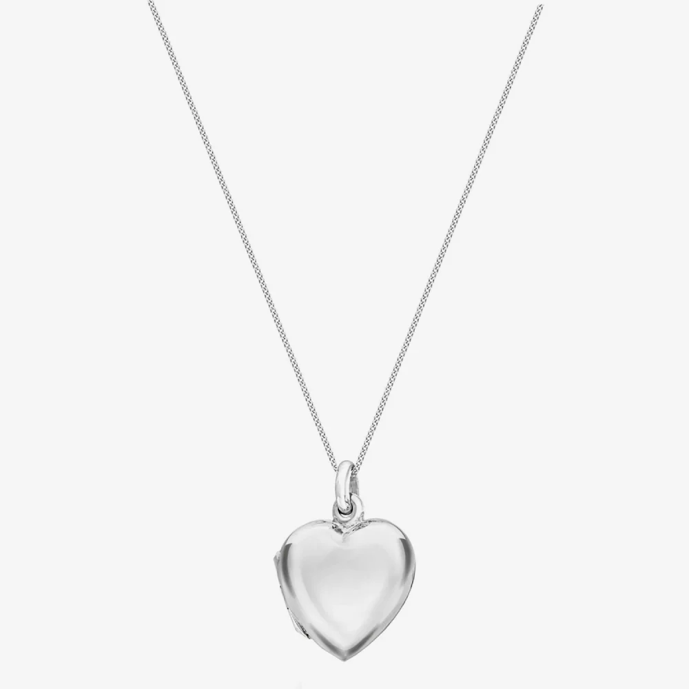 Sterling Silver Heart Locket Necklace - Image 3